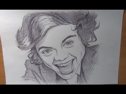 Dibujar a Harry Styles de One Direction - YouTube