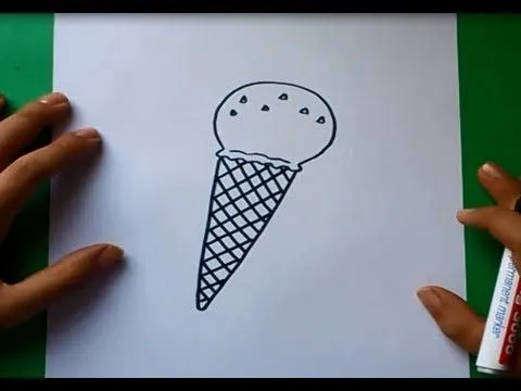 Como dibujar un helado paso a paso 3 | How to draw an ice cream 3 ...
