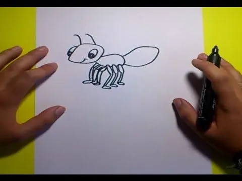 Como dibujar una hormiga paso a paso | How to draw an ant - YouTube