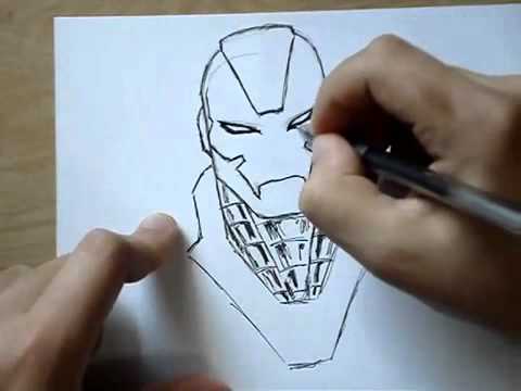 como dibujar a Iron Man - YouTube