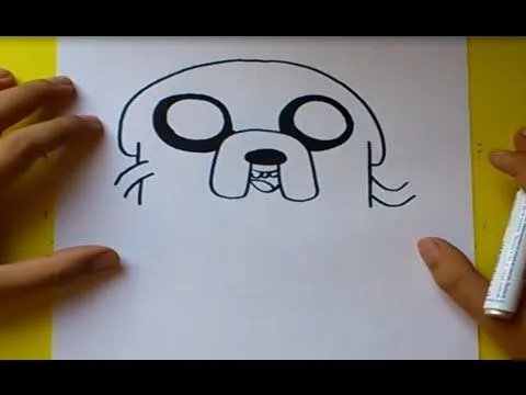 Como dibujar a Jake paso a paso - Hora de aventuras | How to draw ...
