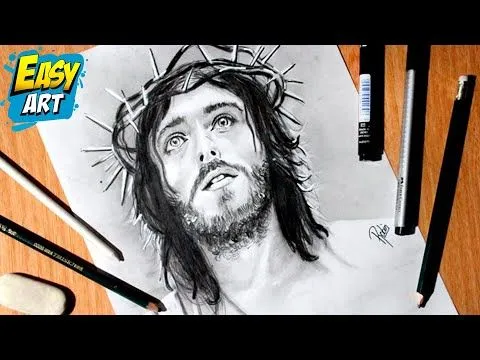 Como Dibujar a Jesús - How to Draw Jesus - Semana Santa - Dios ...