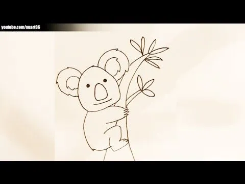 Como dibujar un koala - YouTube