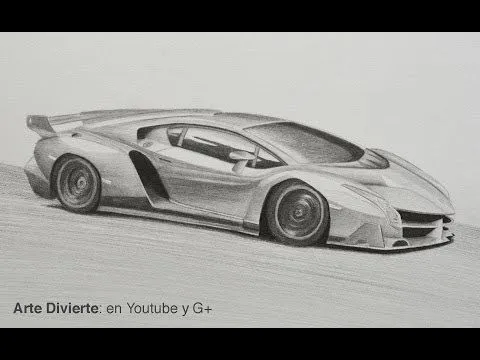 Cómo dibujar un Lamborghini Veneno - Arte Divierte. - YouTube