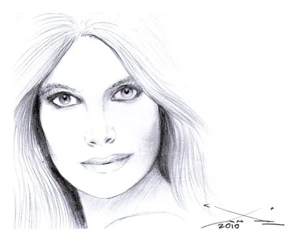 Un lindo boceto de rostro femenino – Some nice sketch of a woman ...
