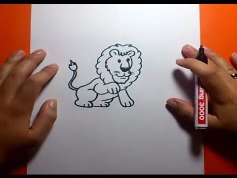 Como dibujar un leon paso a paso 3 | How to draw a lion 3 - YouTube