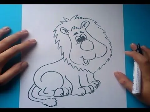 Como dibujar un leon paso a paso 2 | How to draw a lion 2 - YouTube