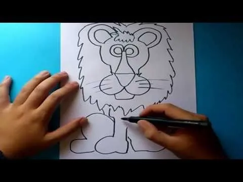 Como dibujar un leon paso a paso | How to draw a lion - YouTube