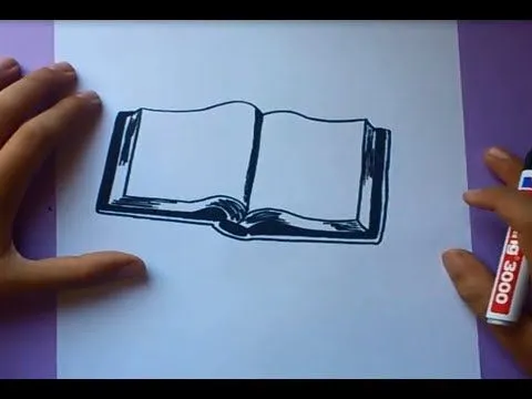 Como dibujar un libro paso a paso | How to draw a book - YouTube
