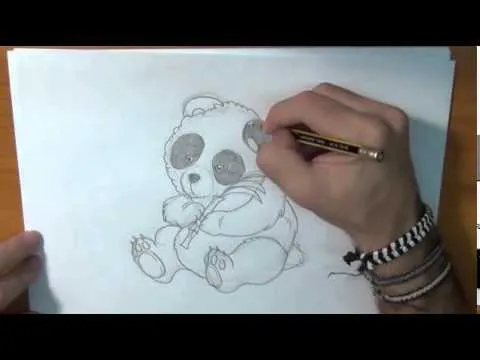 Como dibujar a un lindo Oso Panda :3 - YouTube