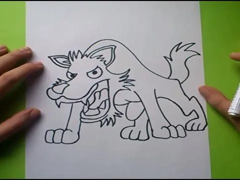 Como dibujar un lobo paso a paso 2 | How to draw a wolf 2 - YouTube
