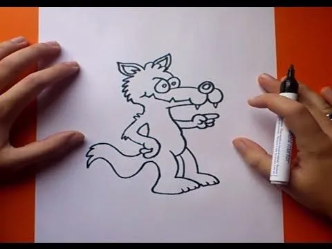 Como dibujar un lobo paso a paso 3 | How to draw a wolf 3 - YouTube