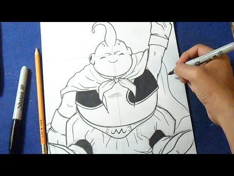 Cómo dibujar a Majin Boo Gordo "Dragon Ball Z" | How to draw Majin ...