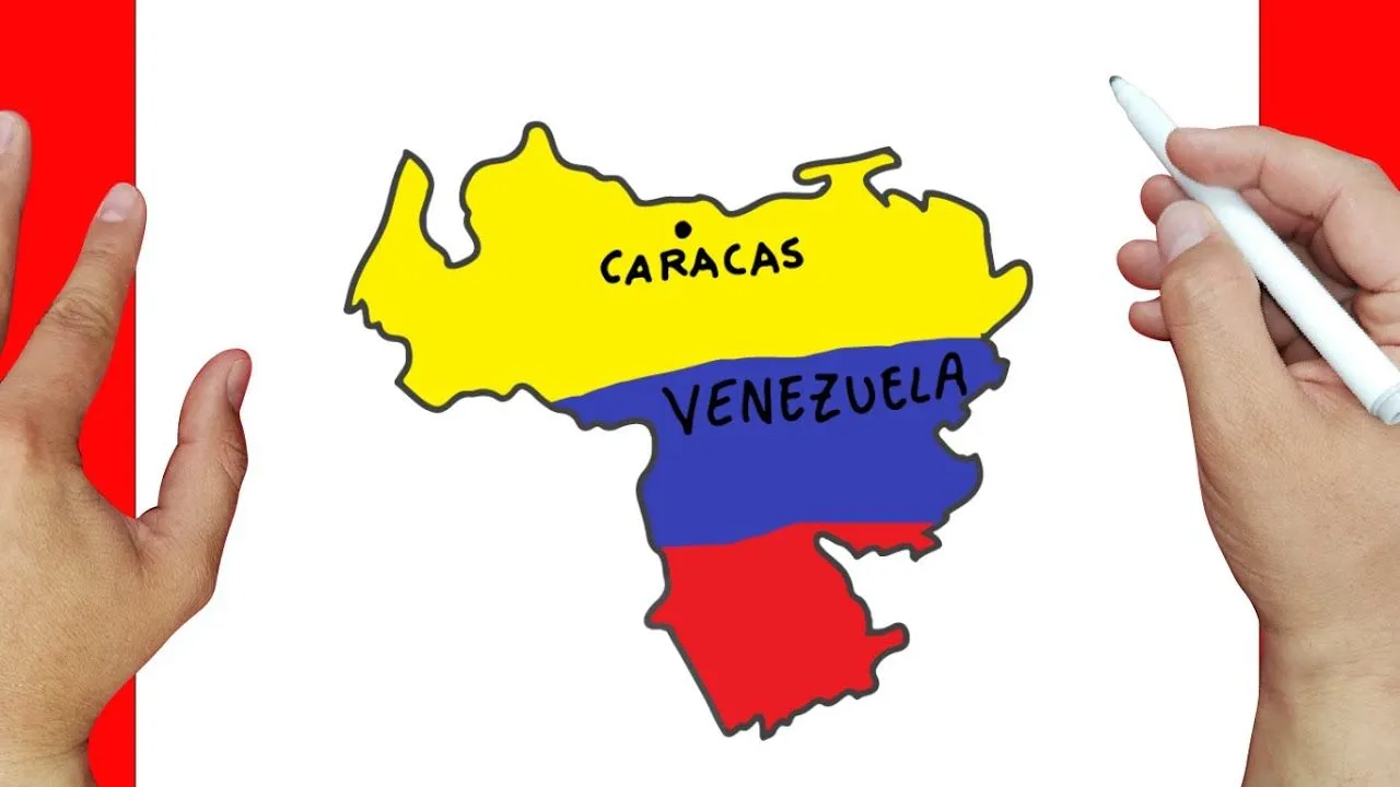 como dibujar el mapa de Venezuela | Dibujos fáciles - YouTube