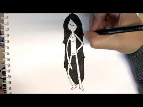 Cómo dibujar a Marceline Abadeer de Hora de Aventura - Dibujos ...