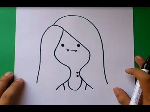 Como dibujar a Marceline paso a paso - Hora de aventuras | How to ...