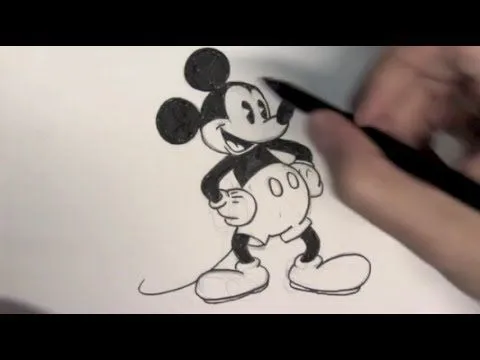 Cómo dibujar a Mickey Mouse - Dibujos para Pintar - YouTube