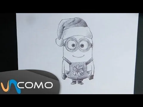 Dibujar a Minion vestido de Navidad - YouTube