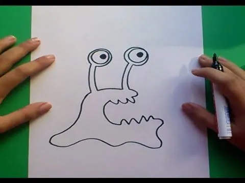 Como dibujar un monstruo paso a paso 2 | How to draw a monster 2 ...