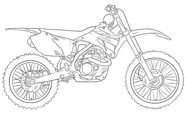 Dibujos de motocross para pintar - Imagui