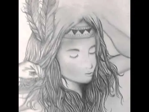 Como dibujar una mujer apache - YouTube