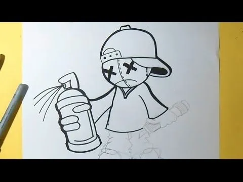 cómo dibujar un niño con gorra Graffiti | Wizard art - | ZaXx ...