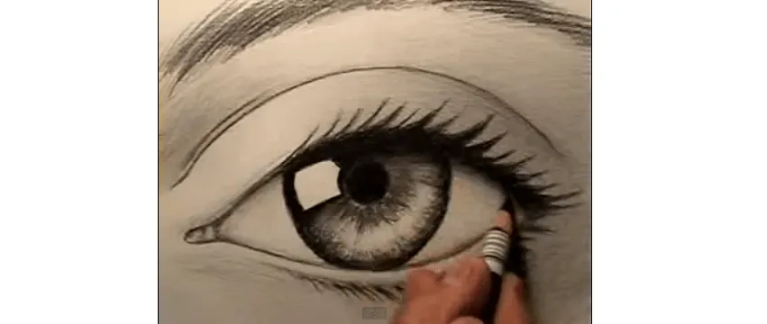 Como dibujar un ojo realistico (vídeo) | Guias del dia ...