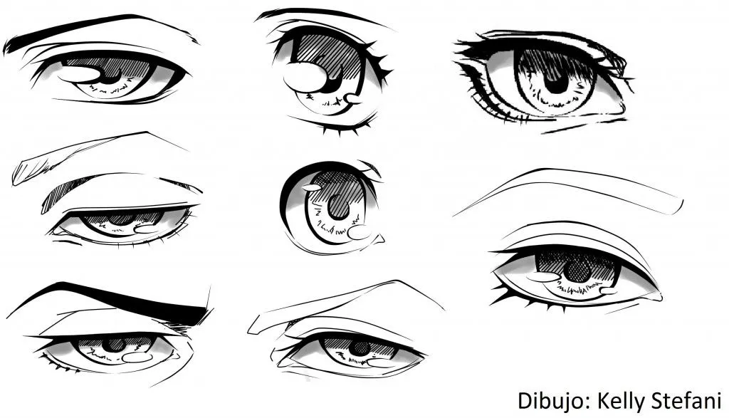 Dibujar Ojos Anime paso a paso. | IlustraIdeas Dibujar Ojos Anime paso a paso. | IlustraIdeas