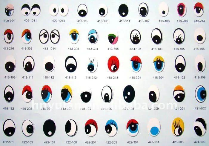 de dibujos animados de plástico ojo de los ojos de juguete de ...