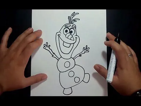 Como dibujar a Olaf paso a paso - Frozen | How to draw Olaf ...
