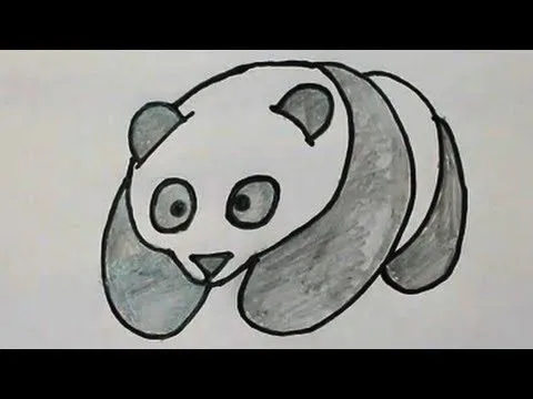 Como dibujar un oso panda - YouTube