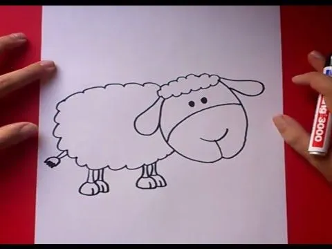 Como dibujar una oveja paso a paso | How to draw a sheep - YouTube