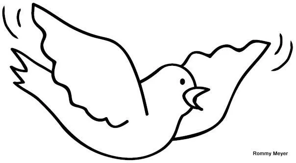 Dibujo de la paloma - Imagui