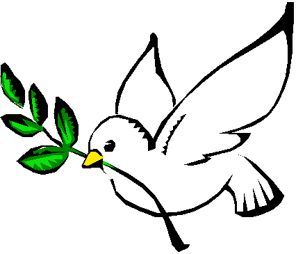 Dibujo de paloma de la paz para imprimir