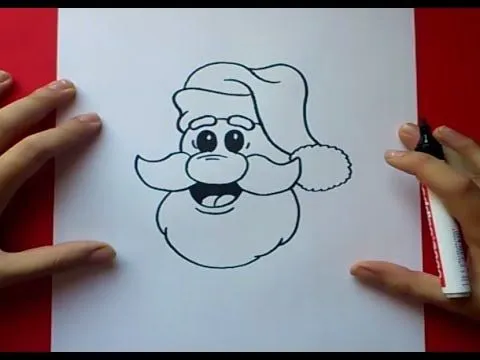 Como dibujar a papa noel paso a paso | How to draw Santa Claus ...