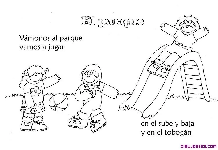 Como dibujar un parque infantil - Imagui