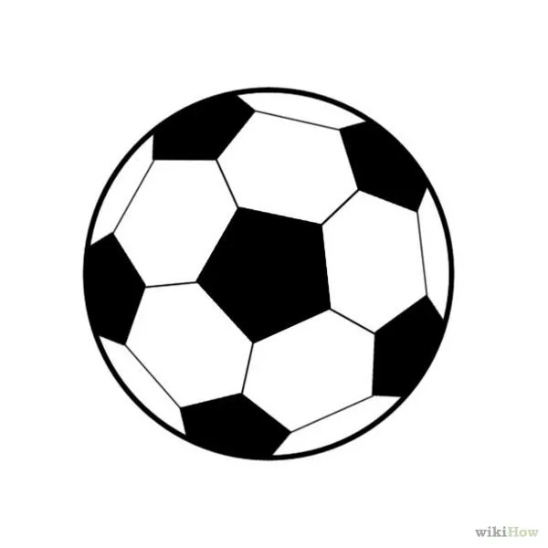Cómo dibujar una pelota de futbol | Futbol, Shape and Colors