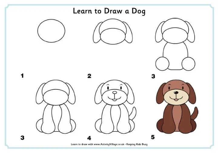 Cómo dibujar un perro | Draw | Pinterest | How To Draw, To Draw ...