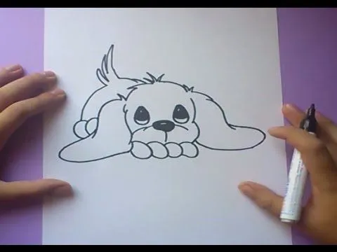 Como dibujar un perro paso a paso 3 - PintayCrea.over-blog.com