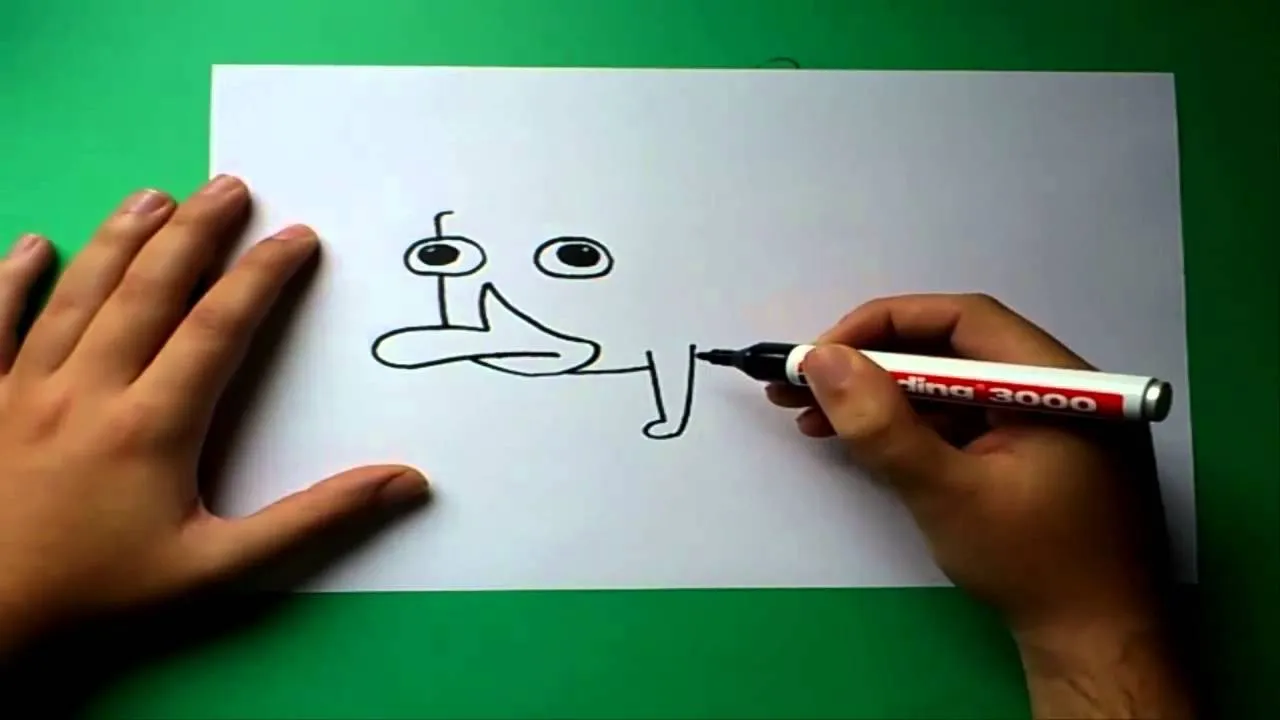Como dibujar a Perry el ornitorrinco paso a paso - Phineas y Ferb | How to  draw Perry the platypus - YouTube