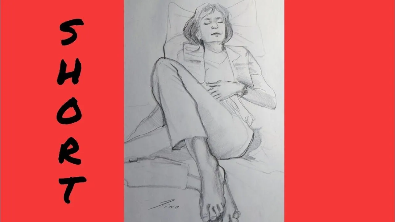 Cómo dibujar una persona durmiendo? #shorts - YouTube