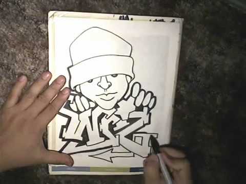 Como dibujar un personaje en graffiti. | modacalle