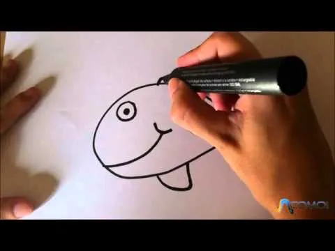 Dibujar un pez animado - Drawing an animated fish - YouTube