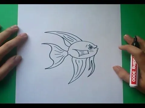 Como dibujar un pez paso a paso 6 | How to draw a fish 6 - YouTube
