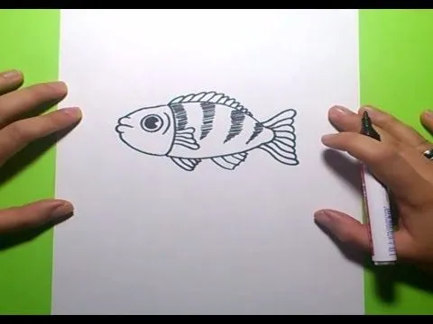 Como dibujar un pez paso a paso 7 | How to draw a fish 7 - YouTube Como dibujar un pez paso a paso 7 | How to draw a fish 7 - YouTube