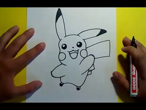 Como dibujar a Pikachu paso a paso - Pokemon | How to draw Pikachu ...