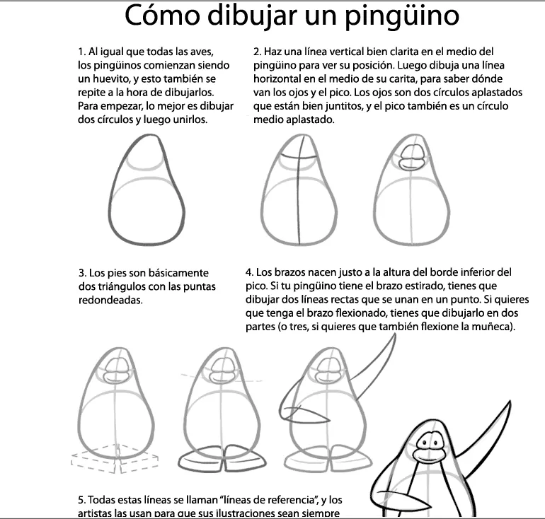 Como dibujar un pinguino | cp news