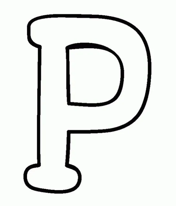 la letra P y la letra Q | pintar y colorear