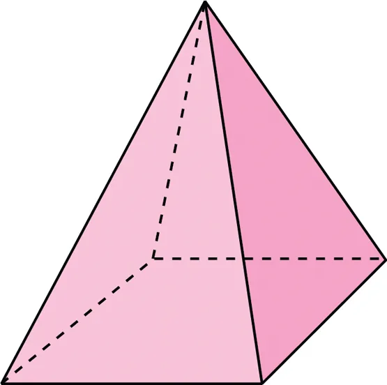 Como dibujar una piramide cuadrangular - Imagui