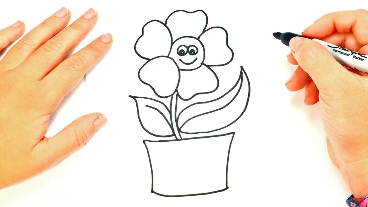 Como dibujar una Planta paso a paso | Dibujo fácil de Planta - YouTube